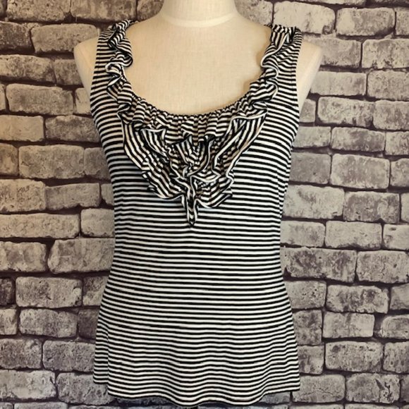 White House Black Market Tops - White House Black Market Striped Sleeveless Top